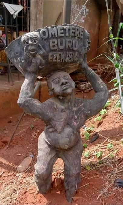 Ometere Buru Effigy at Ichida Junction