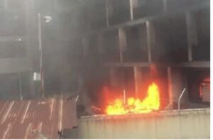 Nigeria Port Authority Lagos And Warri headquarter buildings On Fire