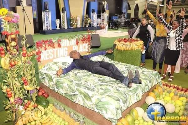 Pastor Turns his Church Alter into  Fruits Bedroom; Says it is Garden of Eden 