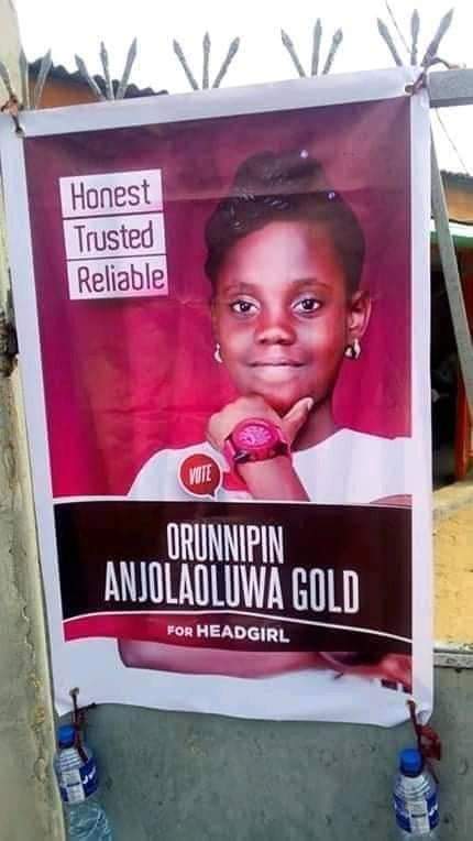 Children Campaign Posters on the School gate Stir Dust