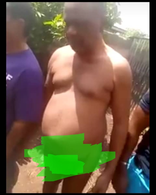 Angry Youths Stripped Pastor Naked after Confessing he slept with his 3 daughters and Killed 8 Children