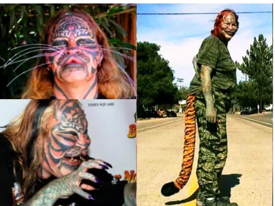 Dennis Avner Spent $200000 on Surgery to look like a Female Tiger