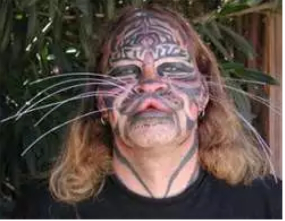 Dennis Avner Spent $200000 on Surgery to look like a Female Tiger