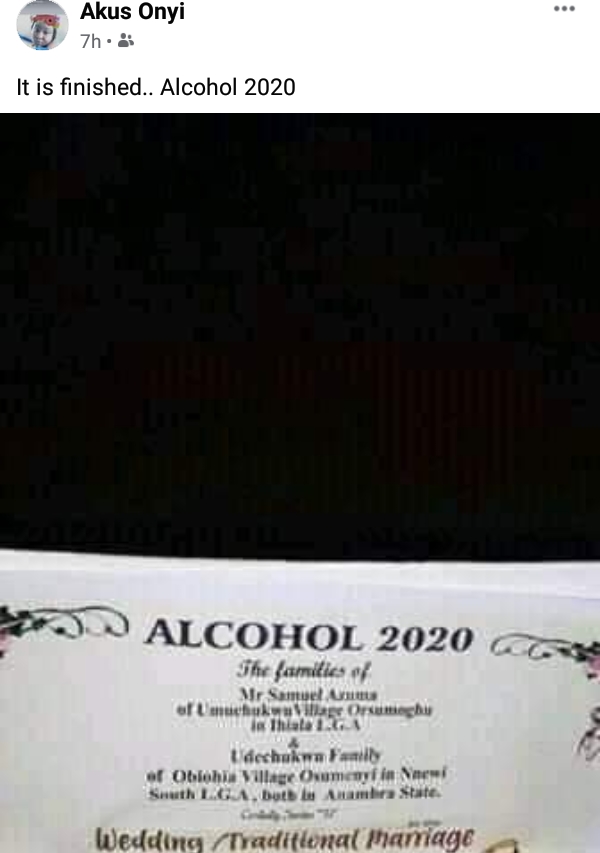 Alcohol 2020 - Funny Wedding Invitation card 