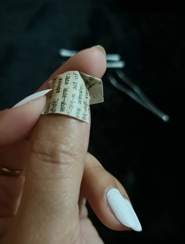 How to Make Burned Paper Printed Nails at Home.