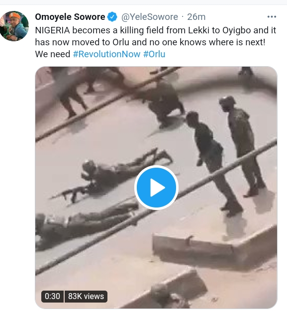 Video of Nigerian Army Shooting in Orlu Imo State Released