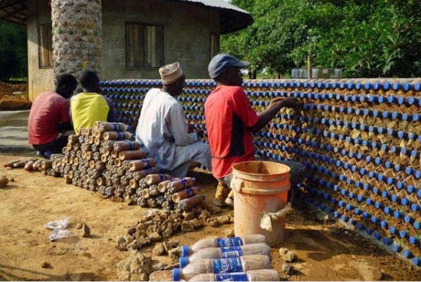 Photos of Houses Built with Plastic Bottles in Nigeria 2021