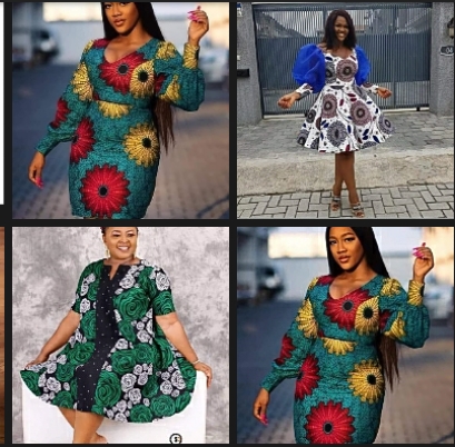 2021 Ankara Flare and Fitted Gown Styles for Plus Size (Fat) Women