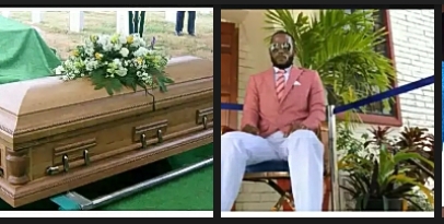 dead man in Trinidad sat on a chair during his own funeral