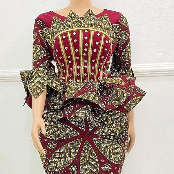 Latest Ankara Peplum Blouse Styles For Ladies 2021 - Fashion - Nigeria