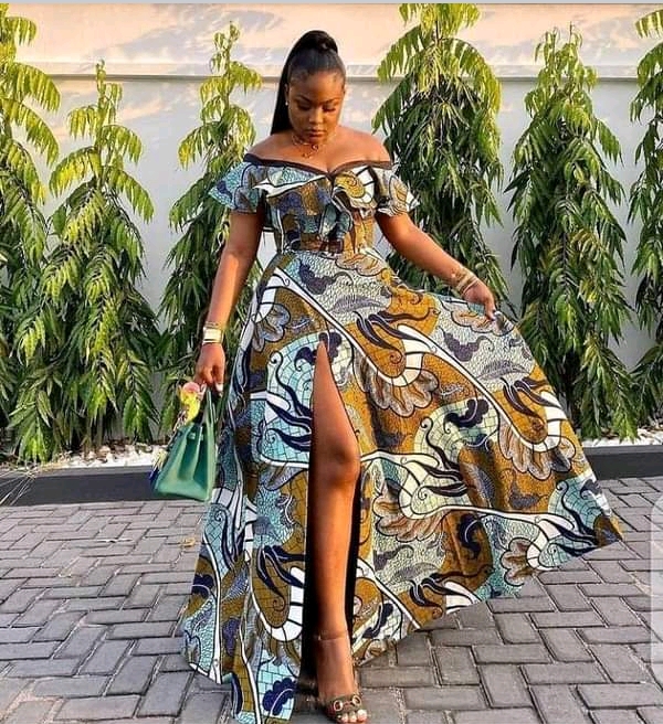  New and Classic Ankara Long Gown Styles for Weddings