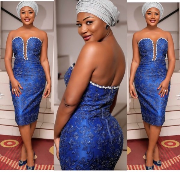 Short Lace Gowns Styles and Auto Gele