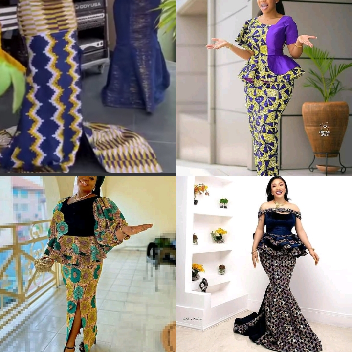 Ankara and Lace Gowns Styles - Styles to Rock to Special Occasions