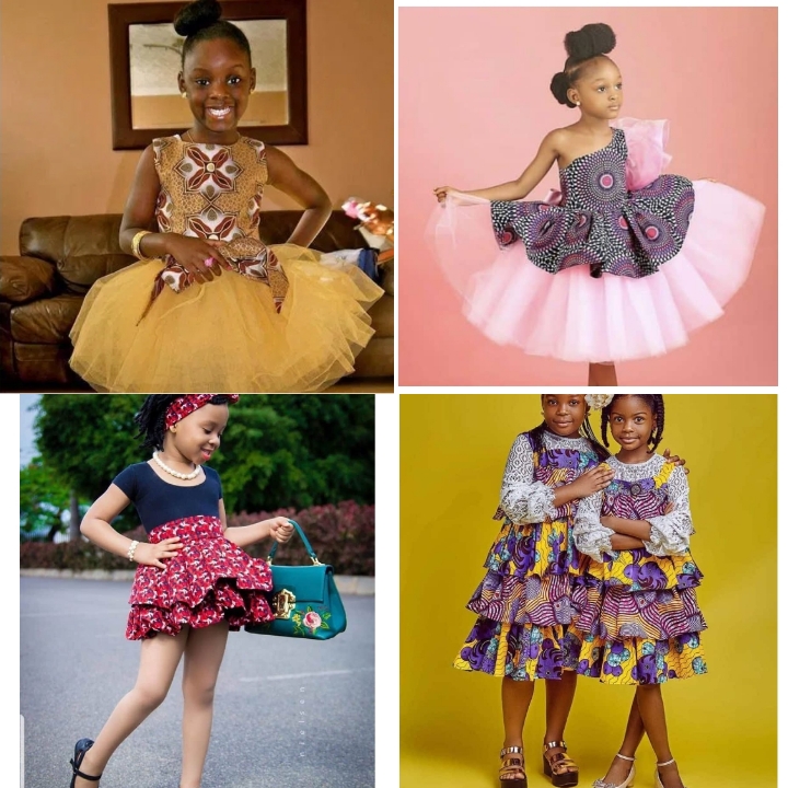 Female Kids ankara Gown Styles | girls ball gown | Dress Styles for girls -  YouTube
