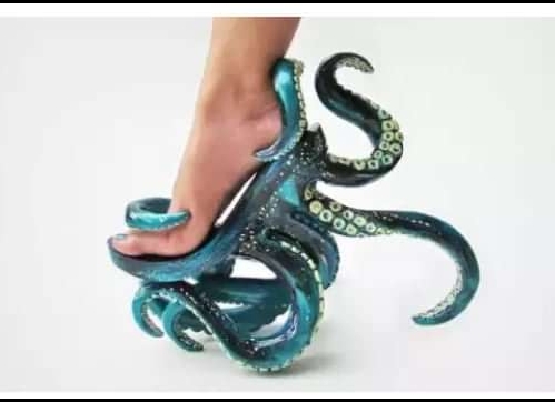 octopus shoe design. One of the worst shoes designs