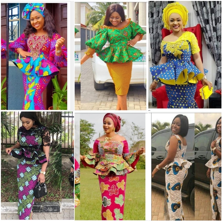 Ankara skirt and blouse style hot sale for wedding