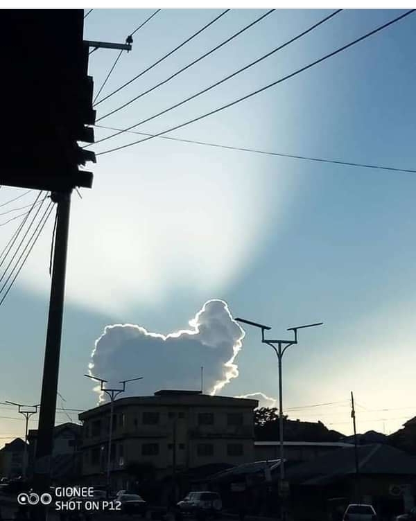 Strange Map of Nigeria Appeared on the Sky in Jos, Igbo Tribe Missing