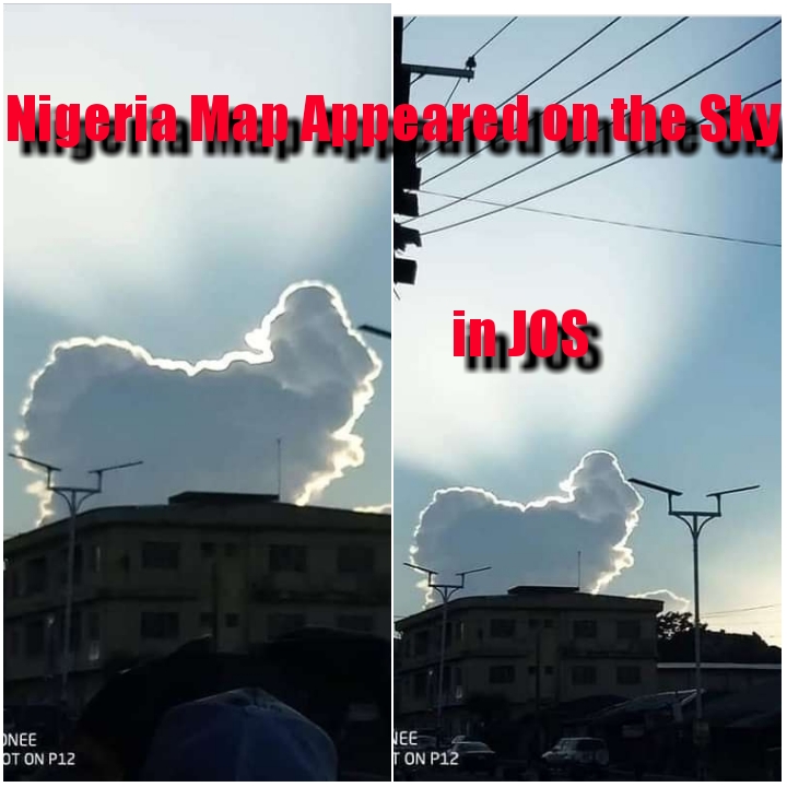 Strange Map of Nigeria Appeared on the Sky in Jos