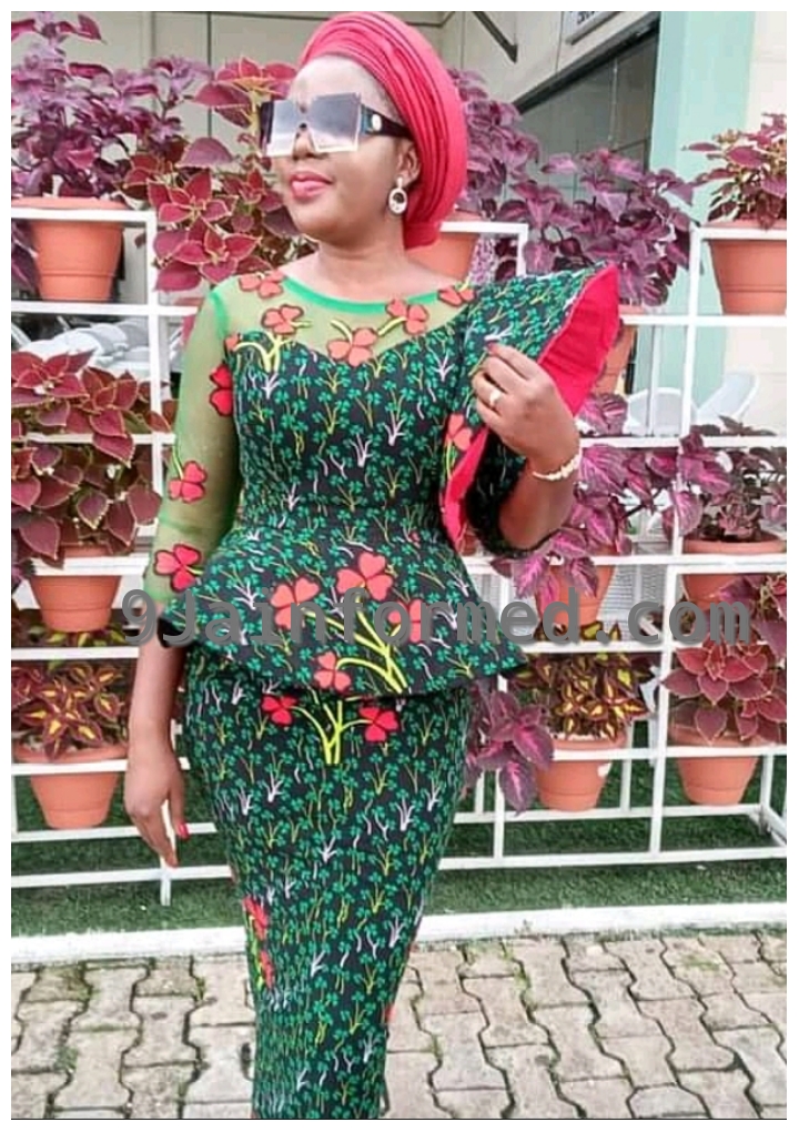 Lace ankara cheap styles