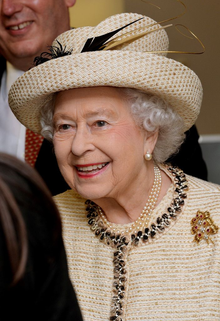 At a Function during the commonwealth in March 2014. She wore her gold and ruby brooch