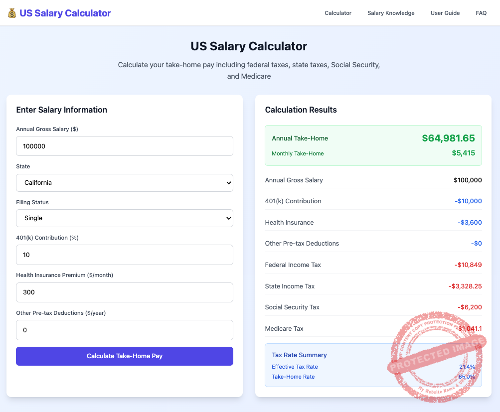Salary Estimate and Take-Home Pay UK